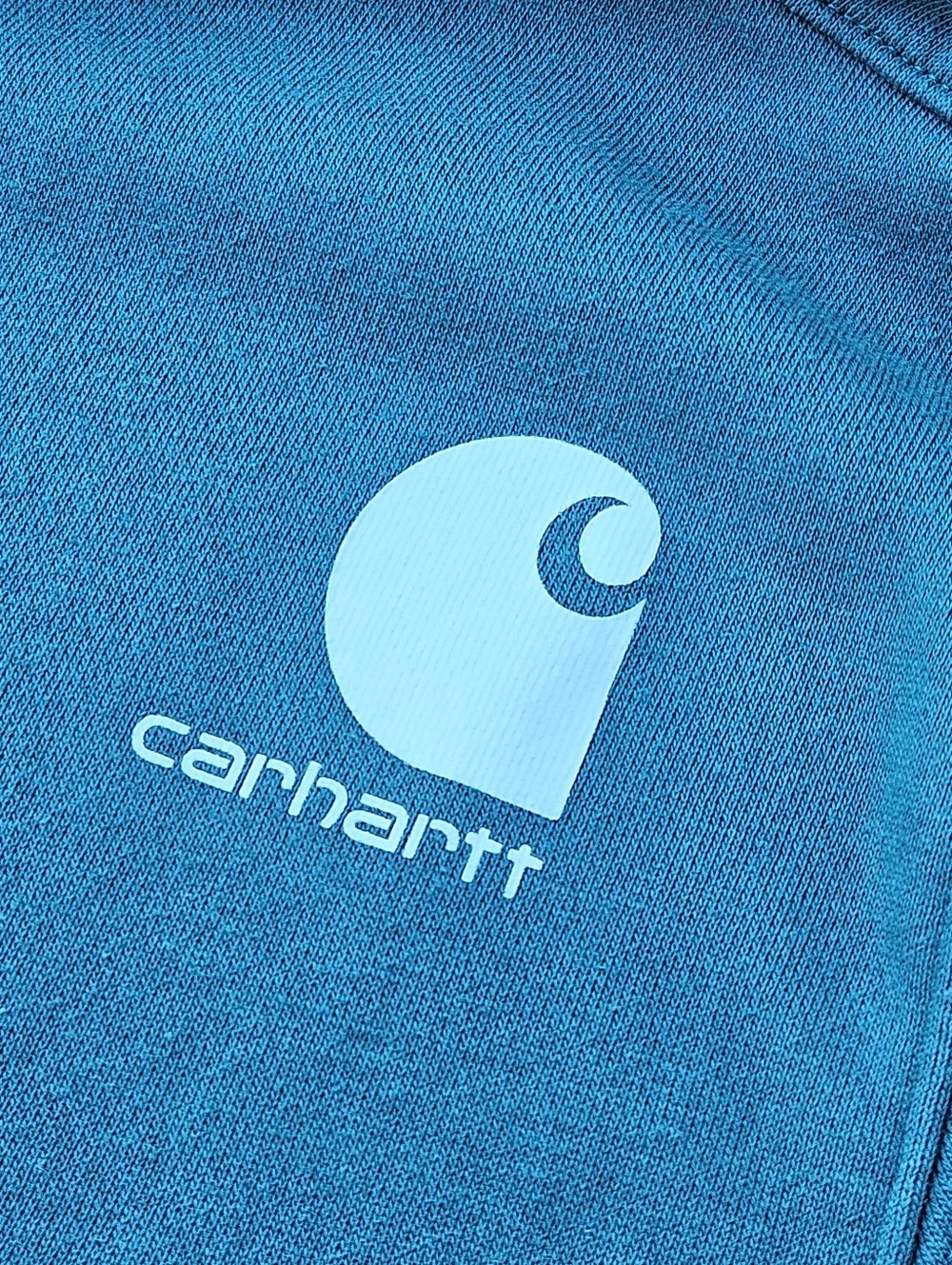 Carhartt Midweight Graphic Hoodie Teal Pullover Sweatshirt Kids Girls Size XL 14
